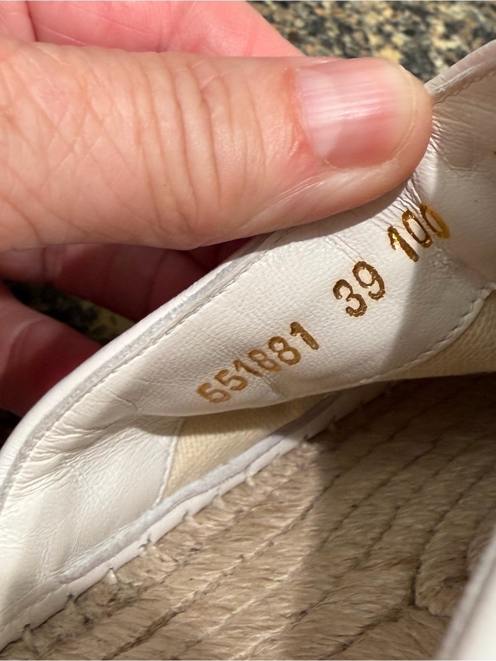 Gucci White GG Marmont Quilted Leather Espadrille Mules 39 - Picture 6 of 10